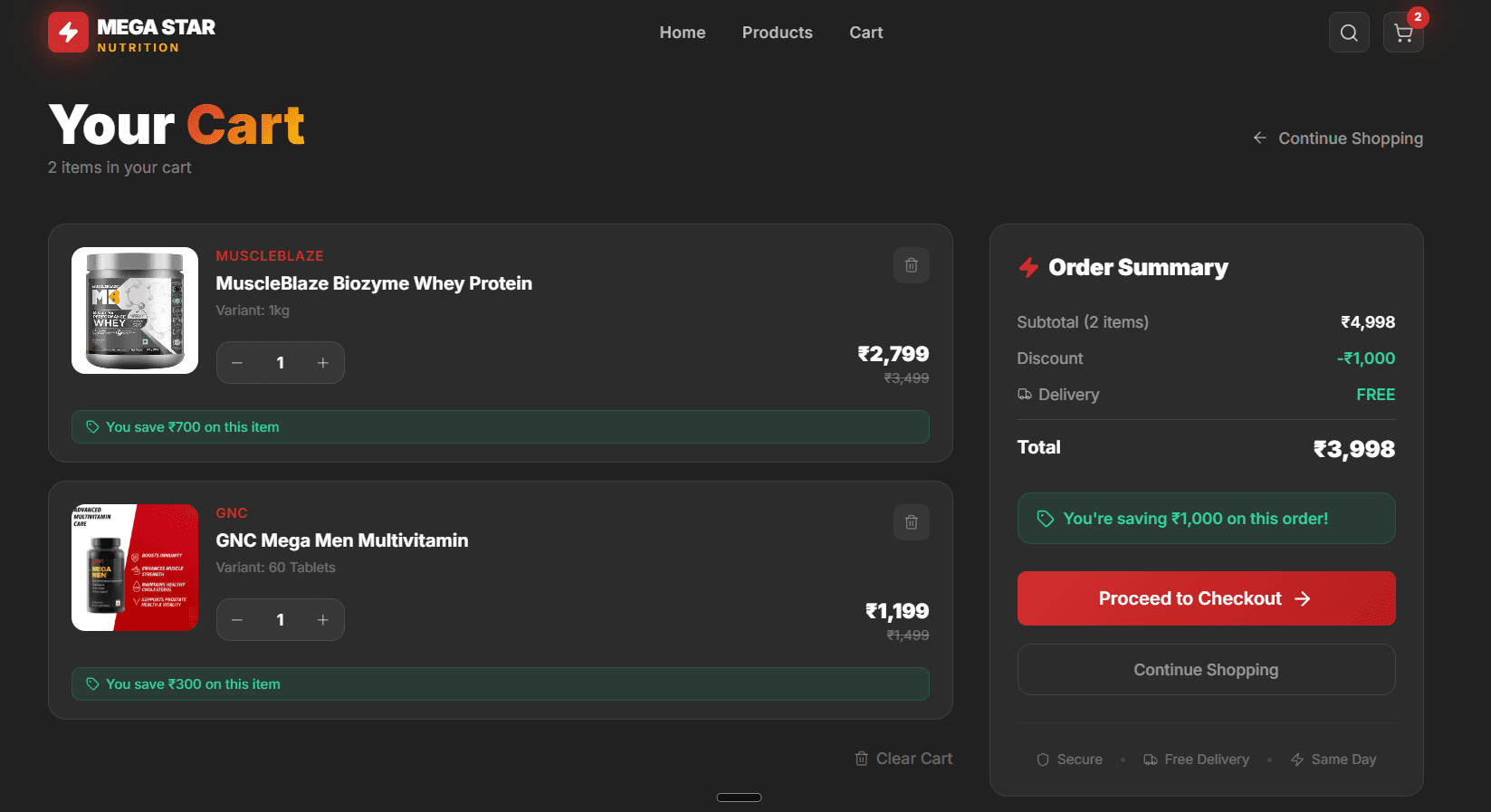Mega Star Nutrition — detail 2
